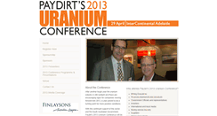 Desktop Screenshot of paydirtsuraniumconference.com